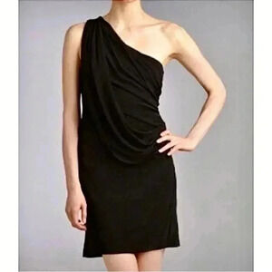 New REVOLVE Haute Hippie One Shoulder Dress New Cocktail Classic Chic LBD